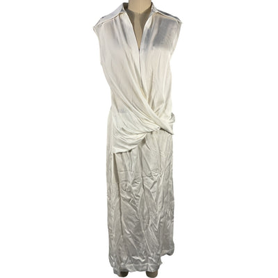 Beaufille Draped White Lewis Dress Size S