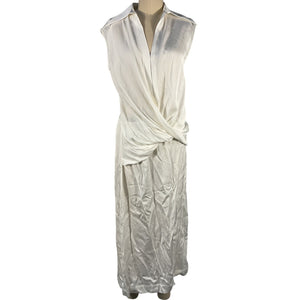 Beaufille Draped White Lewis Dress Size S