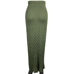 Agua Bendita Knit Sage Theodora Skirt Size L