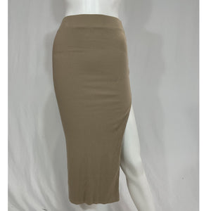 Cotton Citizen Ribbed Sand Dollar Melbourne Midi Skirt Size S NWT