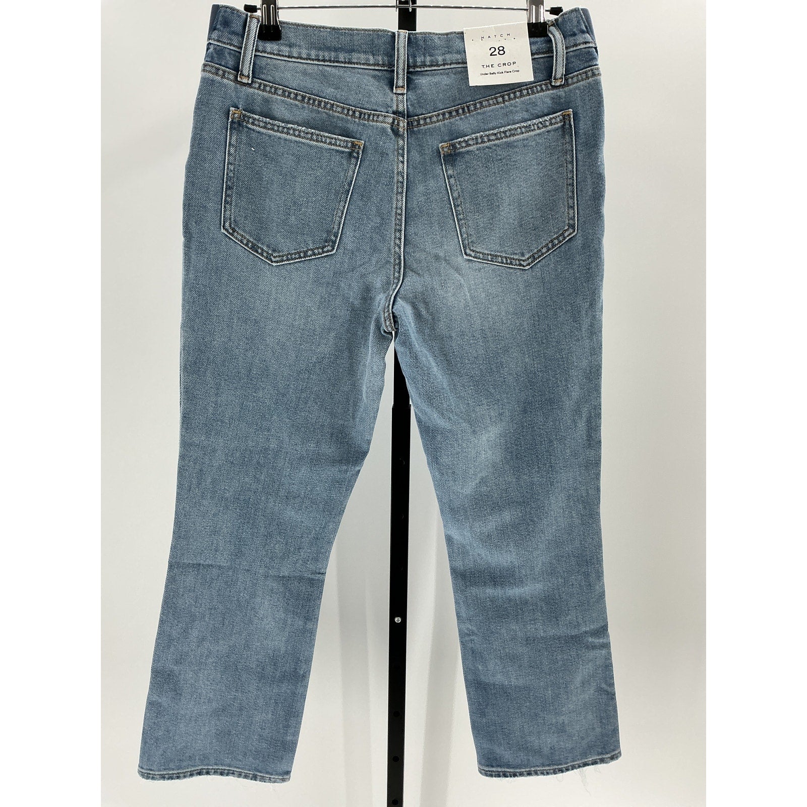 Hatch 'The Crop' Blue Cotton Maternity Denim Jean Size 28 - NWT