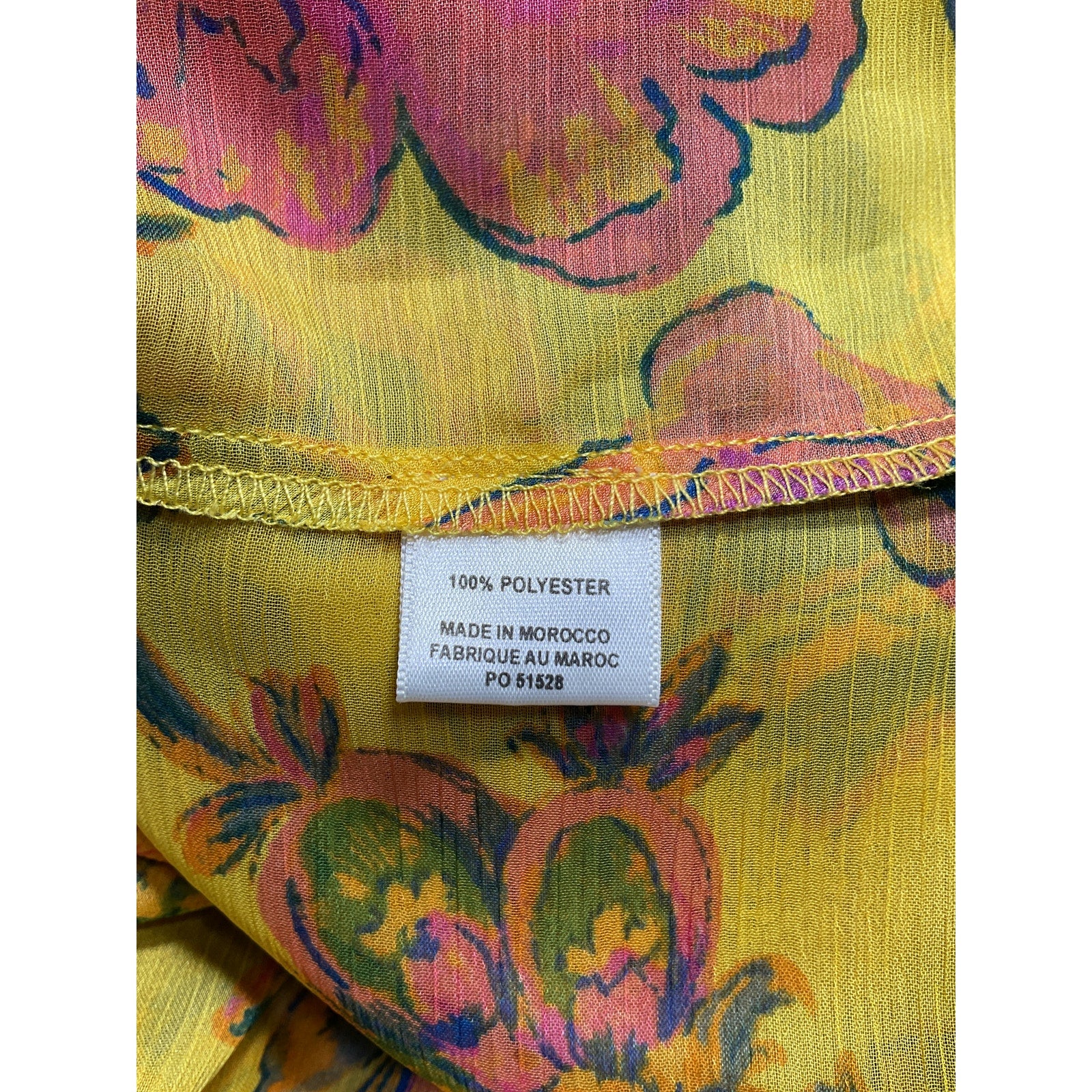 Misa Los Angeles 'Kaia' Yellow Polyester Dress Size L