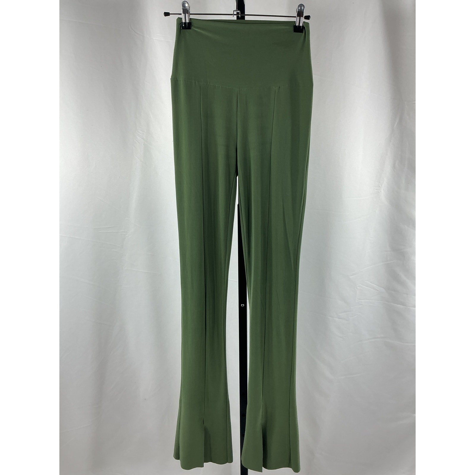 Norma Kamali 'Spat' Green Polyester Legging Size XS