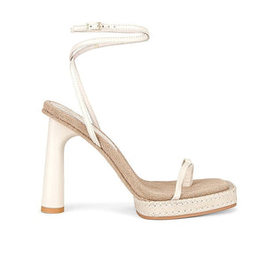 Alias Mae Strappy Heather Grey Gia Heels Size 38 EU / US 8