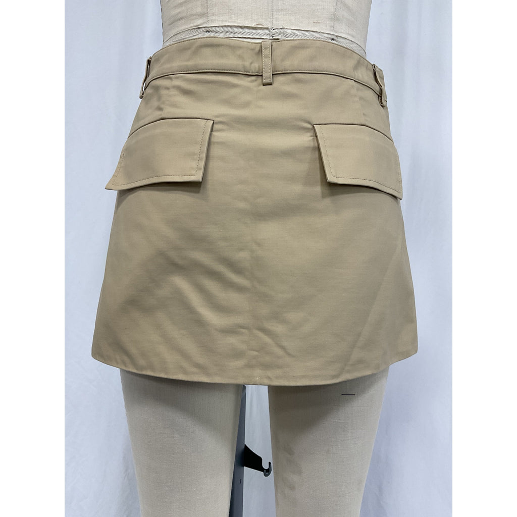 Aexae Beige Viscose Mini Skirt Size XS