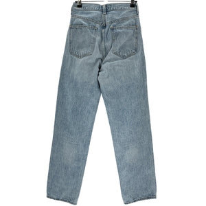 Agolde Classic Blue Criss Cross Upsized Denim Jeans Size 23