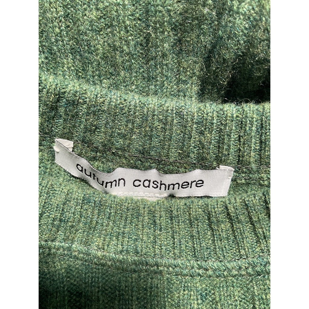 Autumn Green Cashmere Rib Crew Neck Top Size M
