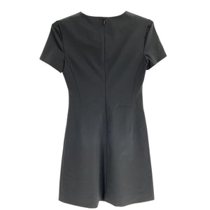 Theory 'Sheath' Black Wool Dress Size 00