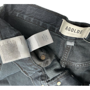 Agolde Vintage Black Pinch Waist Denim Jeans Size 26