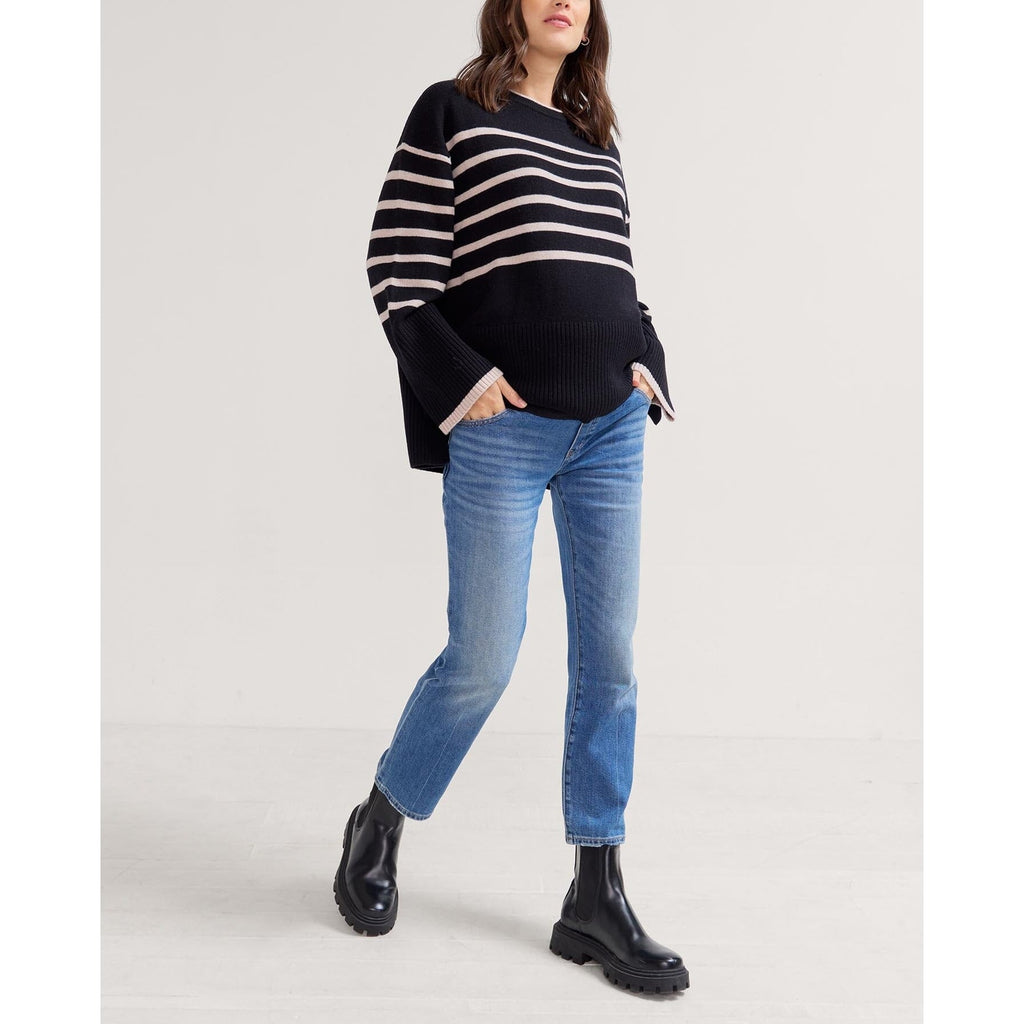 Hatch The Over 'The Bump' Blue Straight Maternity Denim Jean Size 27