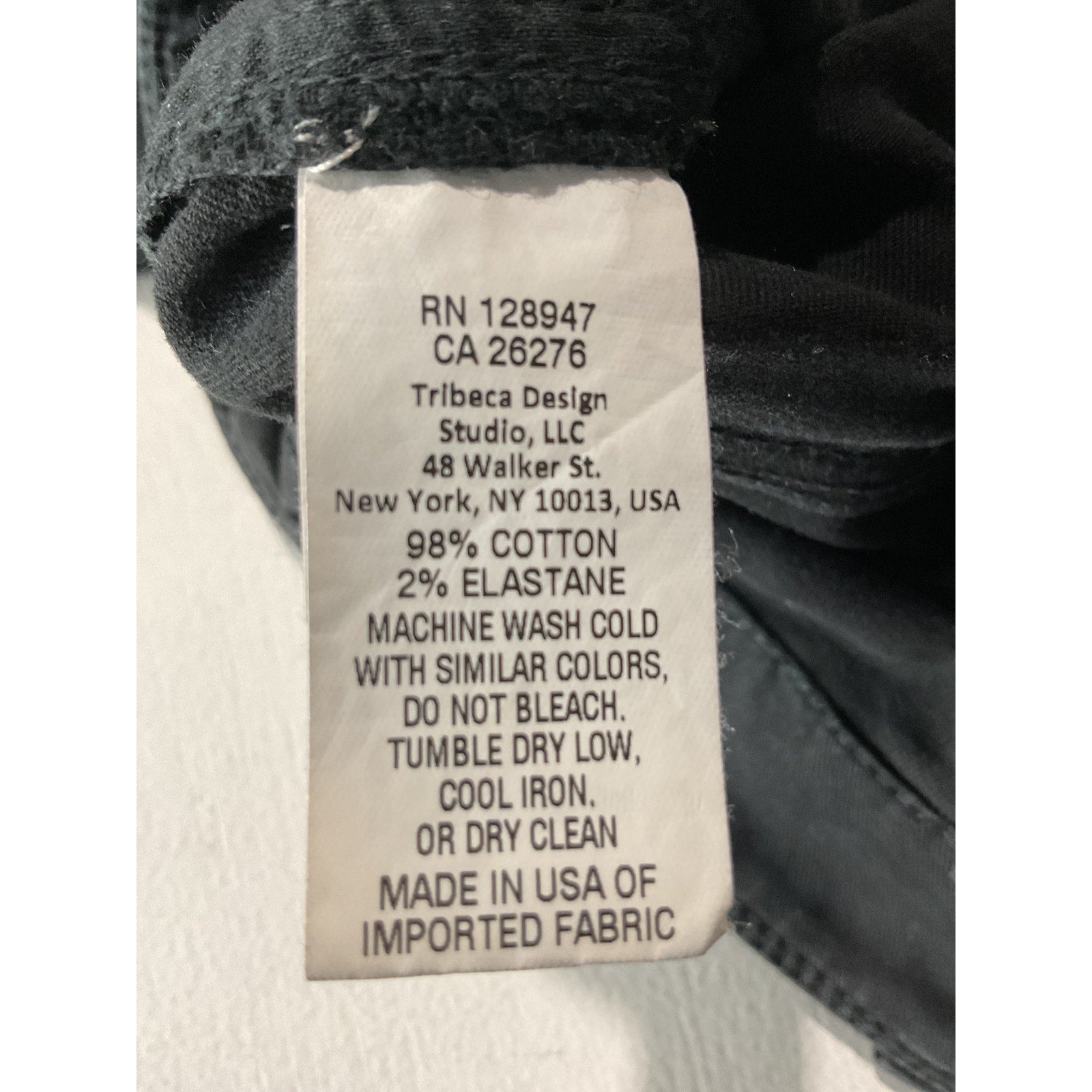 Nili Lotan French Black Cotton Military Pant Size 2