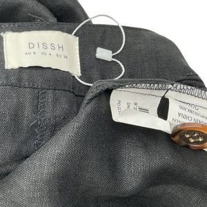 Dissh Linen Black Logan Pant Size 4