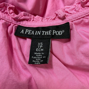 Hatch x A Pea In The Pod Tiered Wild Orchid Raglan Mini Dress Size XS