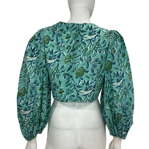 Charina Sarte Printed Multi Alexa Blouse Size S