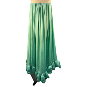 Alexis Ruffled French Green Alfi Gown Size XL