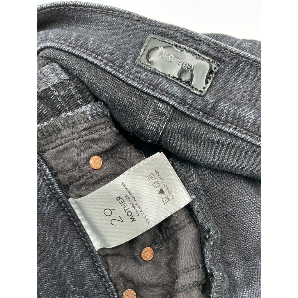 Mother 'The Weekend' Black Cotton Denim Jean Size 29