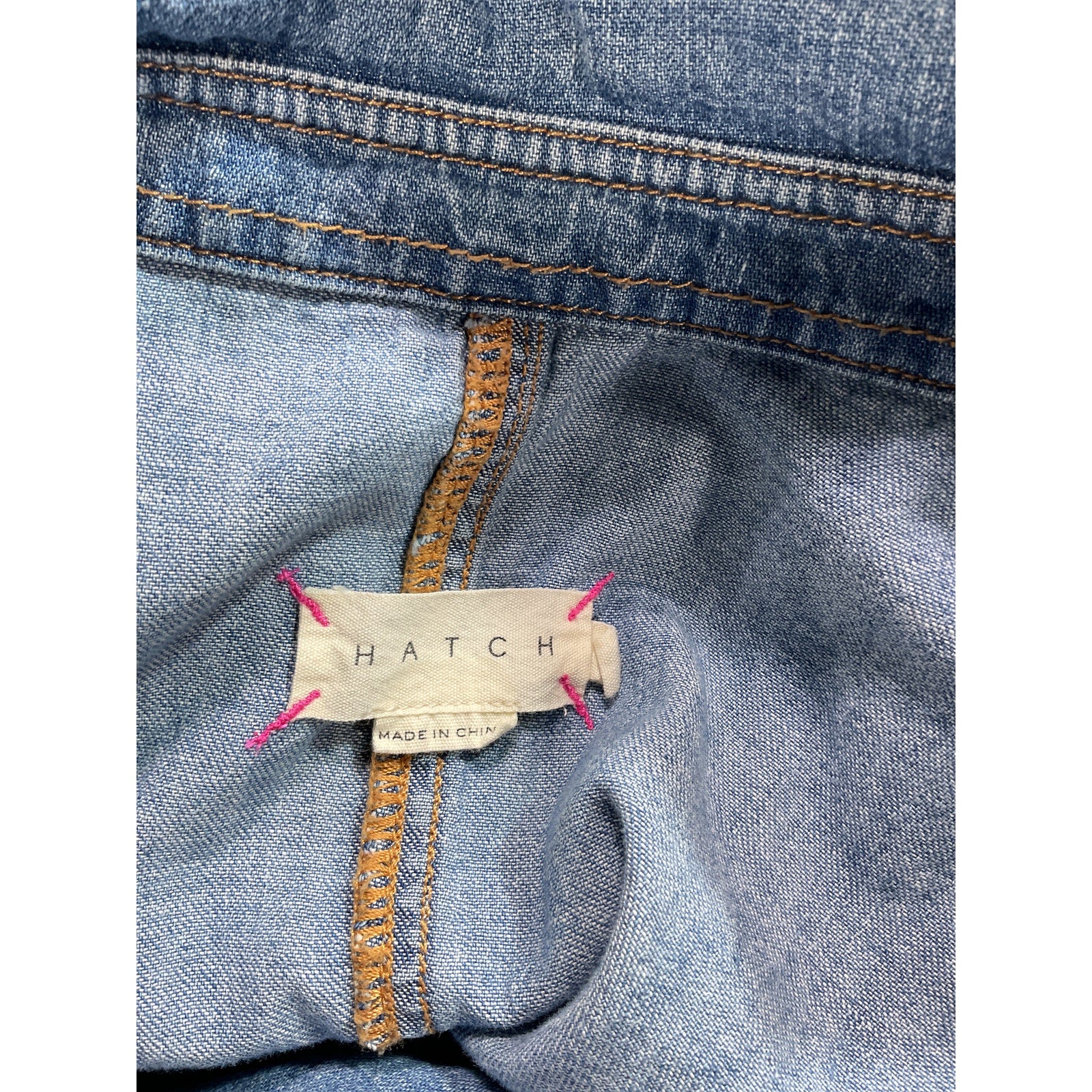 Hatch 'The Everyday' Blue Nursing Denim Jumpsuit Size 0