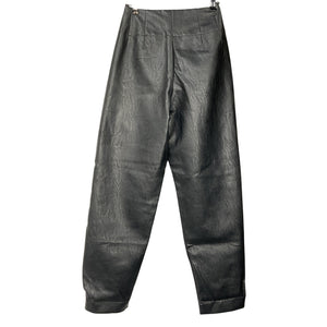 Line & Dot Faux Leather Black Noa Pants Size XS NWT