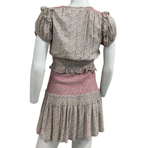 Loveshackfancy Floral Multi Toto Mini Dress Size XS