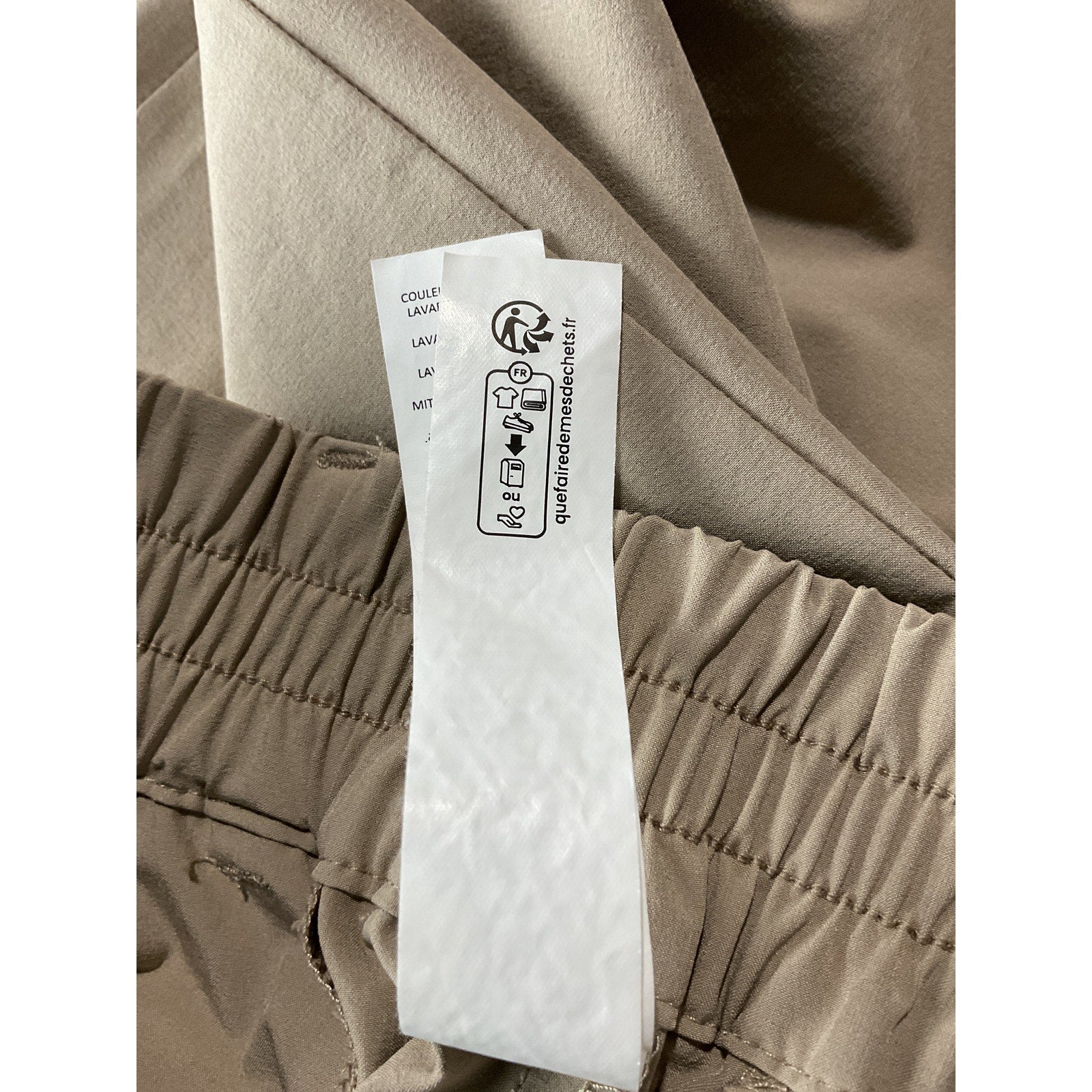 Alo Yoga High-Waist Beige Polyester Pursuit Trouser (Regular) Size XS