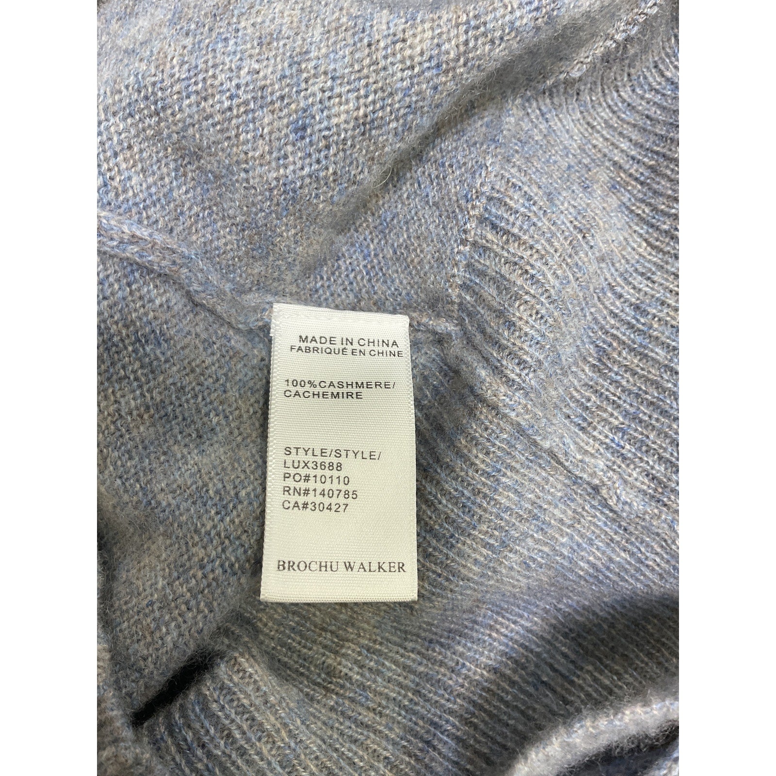 Brochu Walker 'Phinneas' Blue Cashmere Wrap Size L