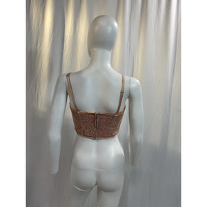 Simkhai 'Corrine' Pink Recycled Stretch Lace Top Size S