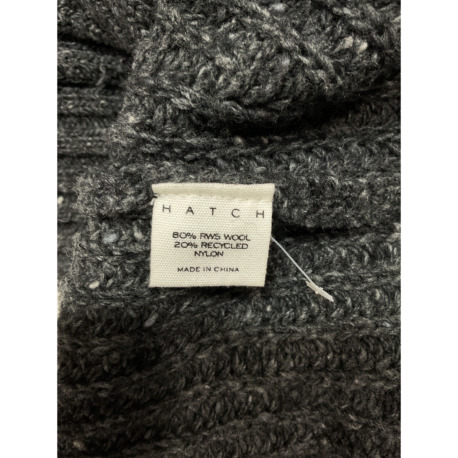 Hatch 'The Tweed Jo' Black Long Sleeve Sweater Size 2
