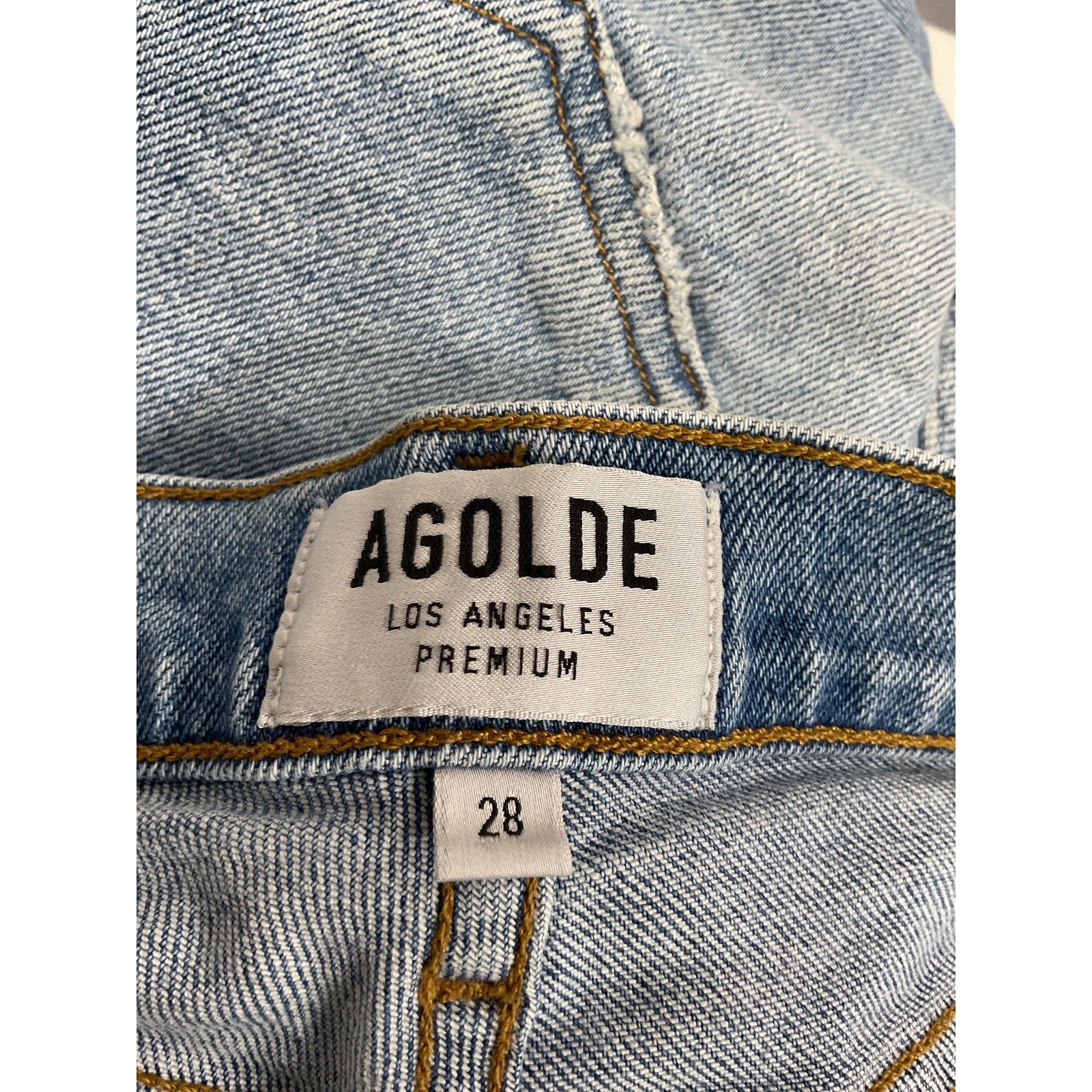 Agolde 'Nico' Blue High Rise Slim Denim Jean Size 28