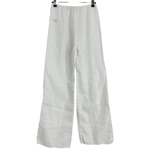 Dôen Relaxed White Lavon Linen Pants Size S