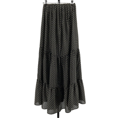 Matteau Chic Black Polka Dot Tiered Skirt Size AUS 6 / US 2