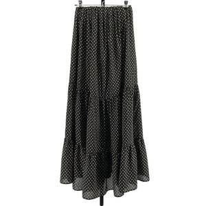 Matteau Chic Black Polka Dot Tiered Skirt Size AUS 6 / US 2