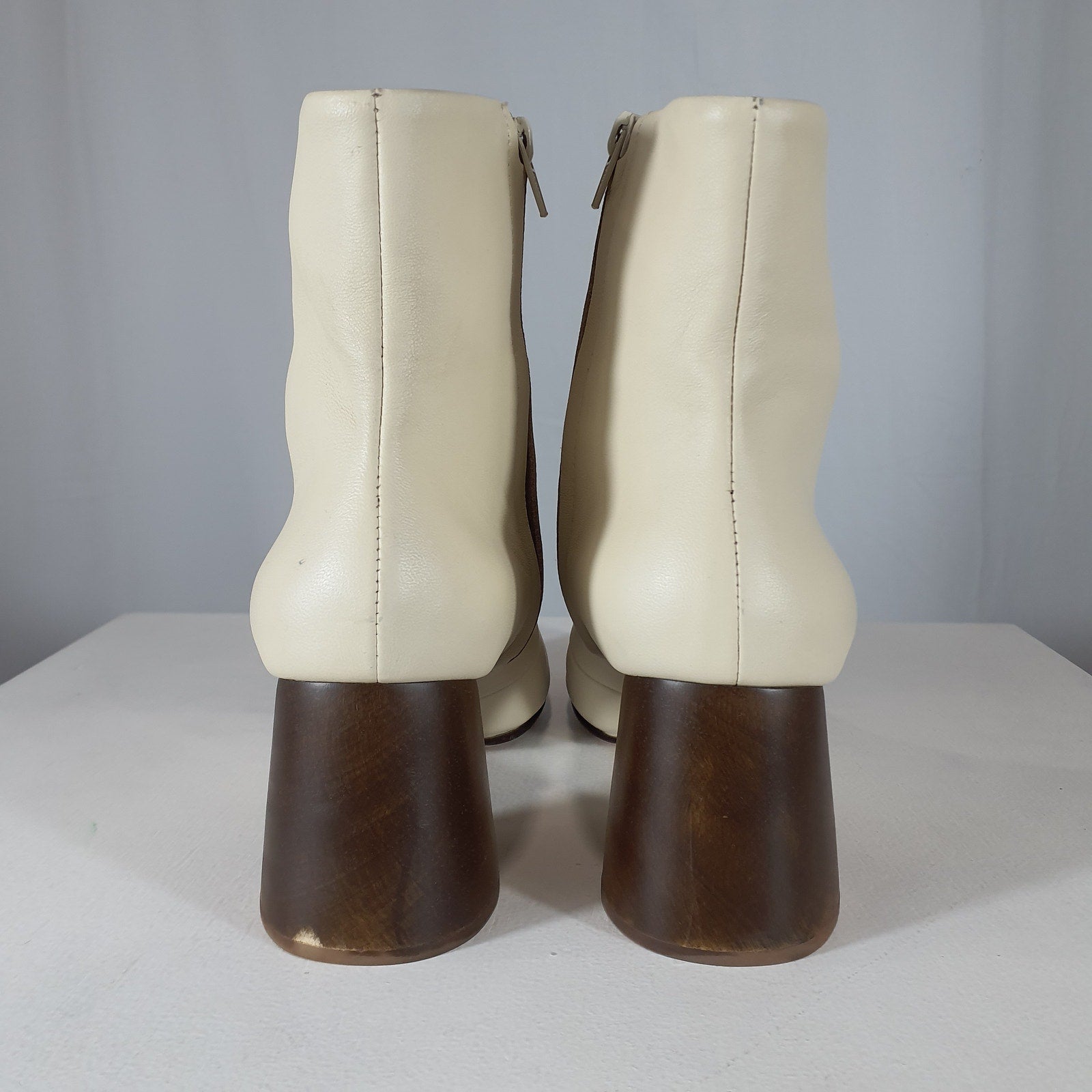 Huma Blanco 'Harlow' White Leather Boot Size 11