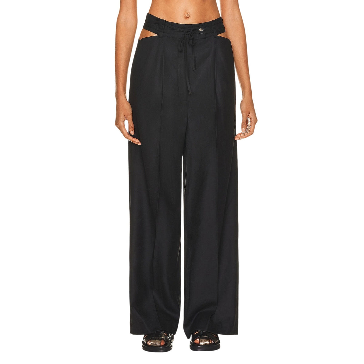 Loulou Studio Chic Black Joli Cutout Pants Size XS