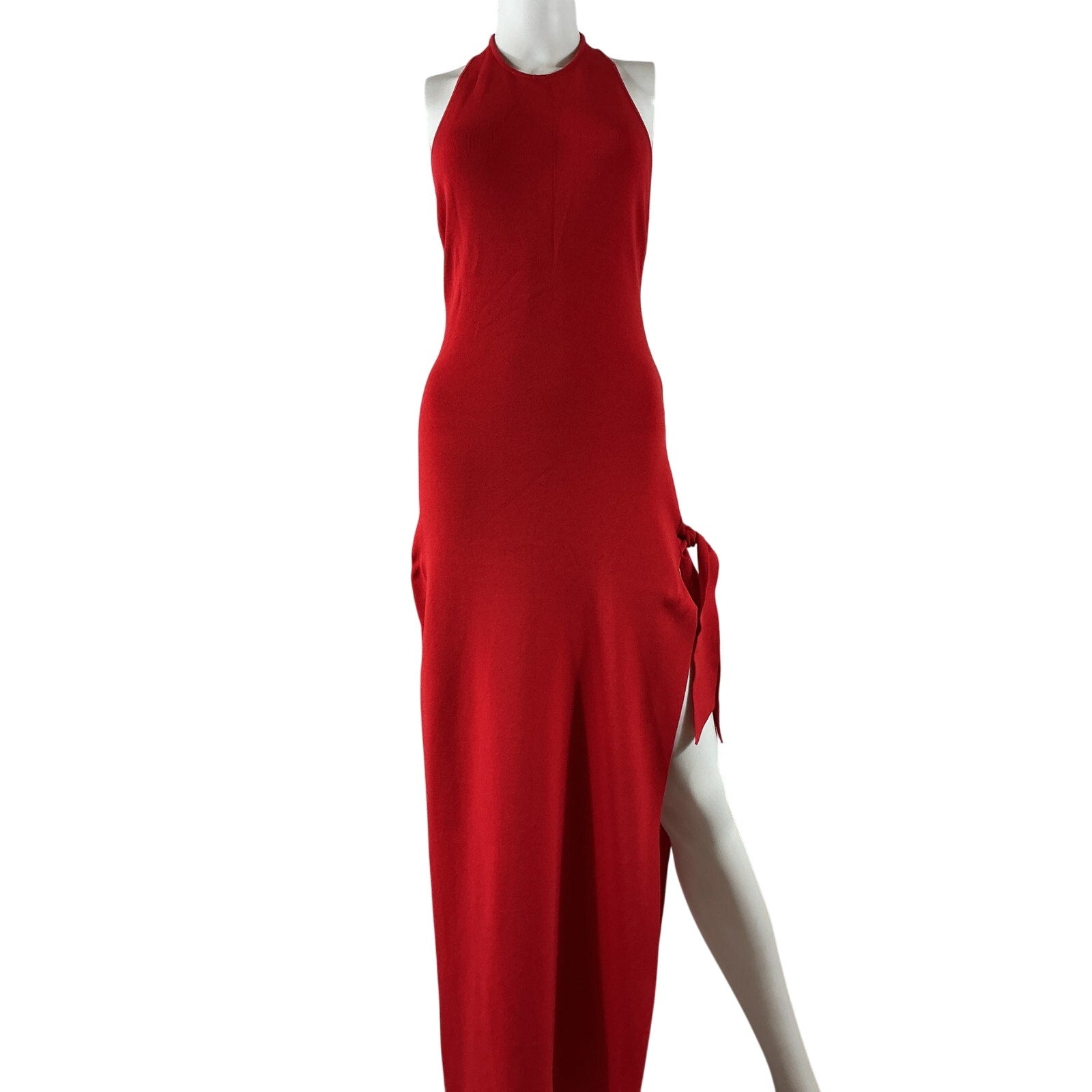 Simon Miller 'Junjo' Red Viscose Knit Dress Size M