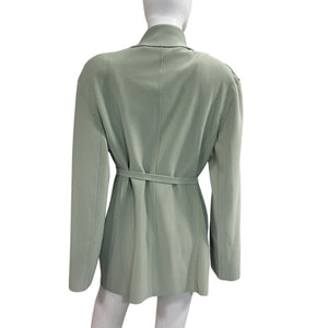 Norma Kamali Oversized Green Belted Blazer Size S