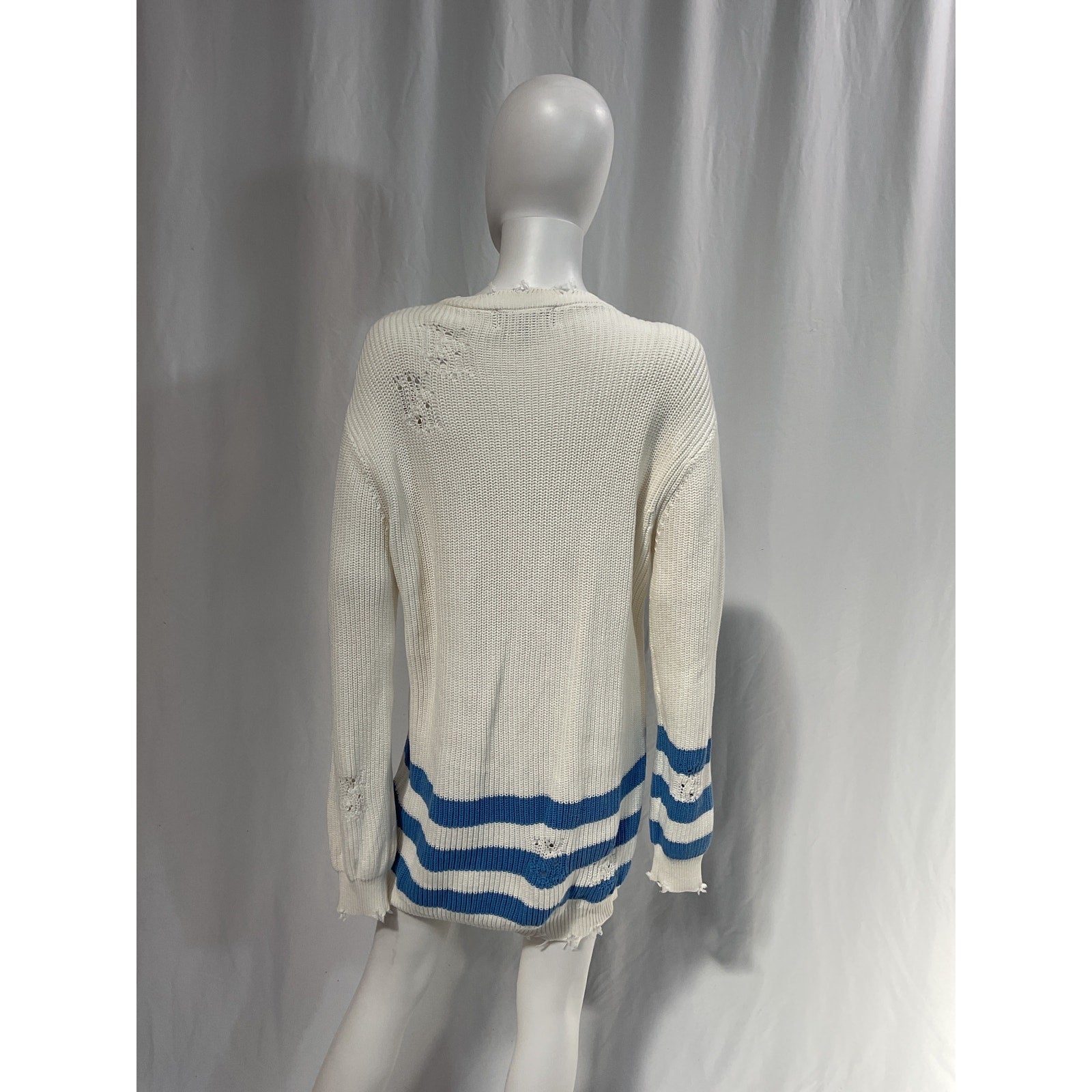 Retrofete 'Devin' White Pocket Sweater Size S