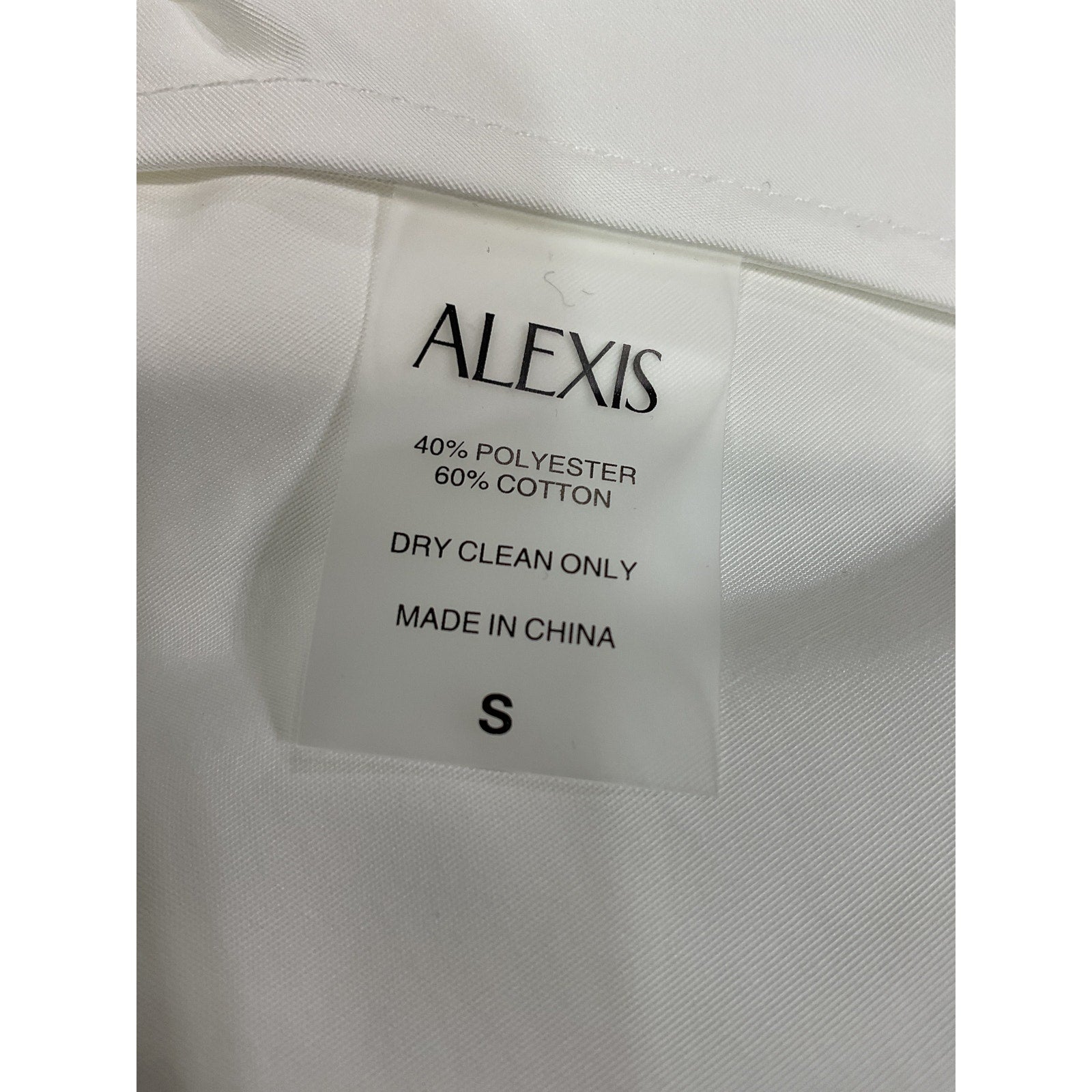 Alexis 'Veni' White Asymmetrical Dress Size S - NWT