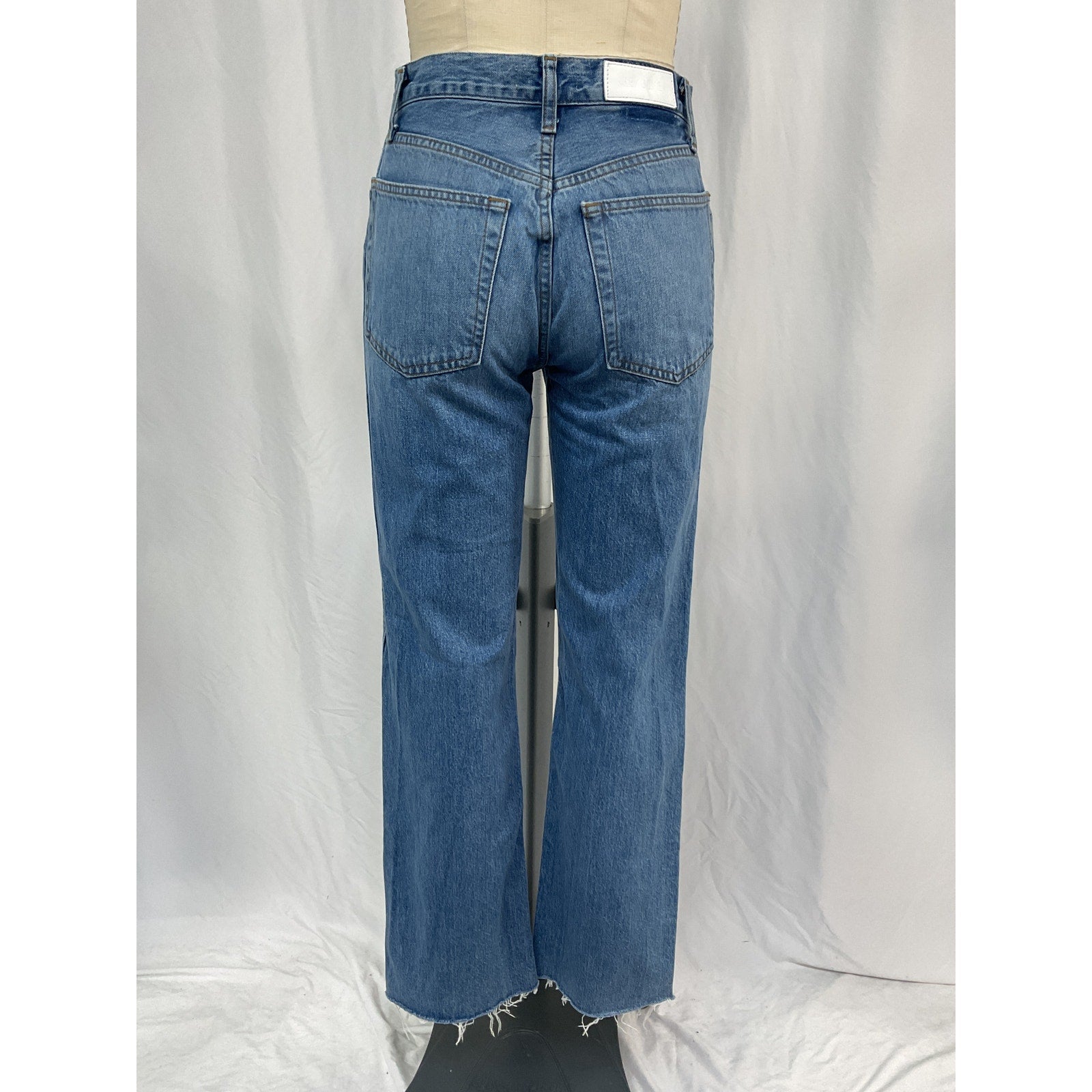 Re/Done '90S' Blue Cotton High Rise Loose Jeans Size 26