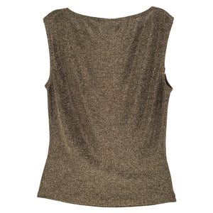 Reformation Shimmering Tan Dusk Knit Tank Size S
