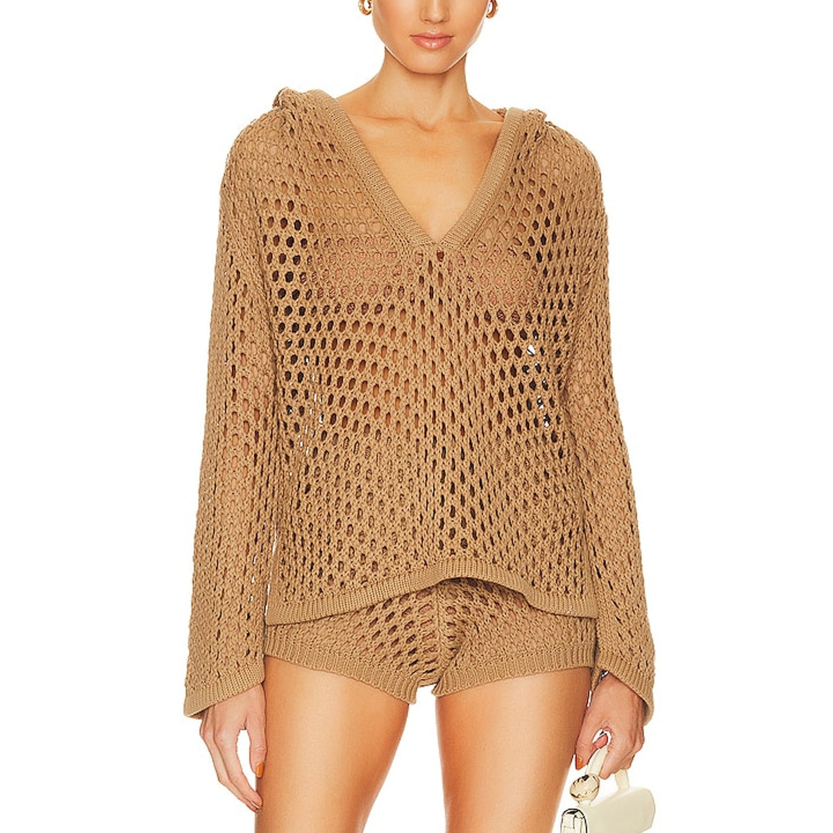 Misa Los Angeles 'Shamani' Brown Hoodie Size XS - NWT