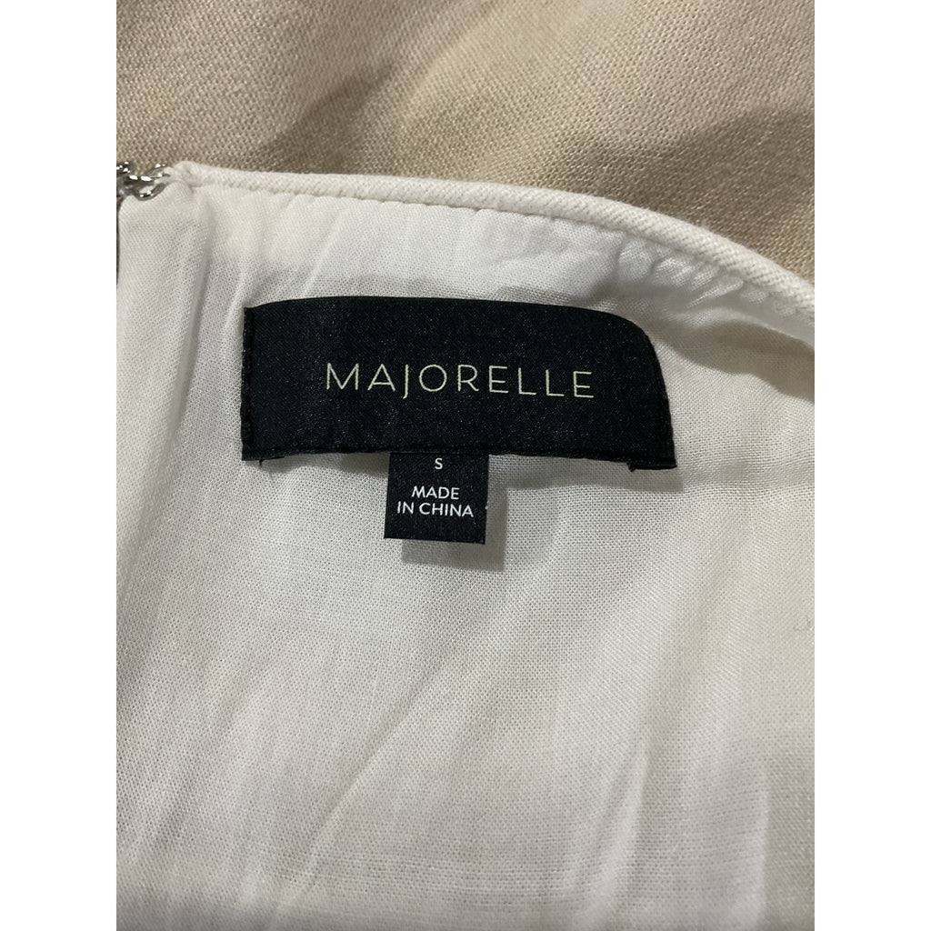 Majorelle 'Lucy' Cream Linen Mini Dress Size S