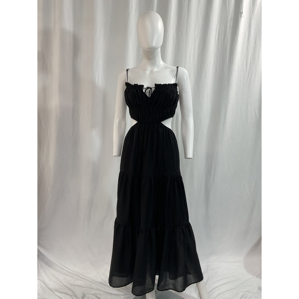 Astr The Label 'Odina' Black Back Cut Out Dress Size M