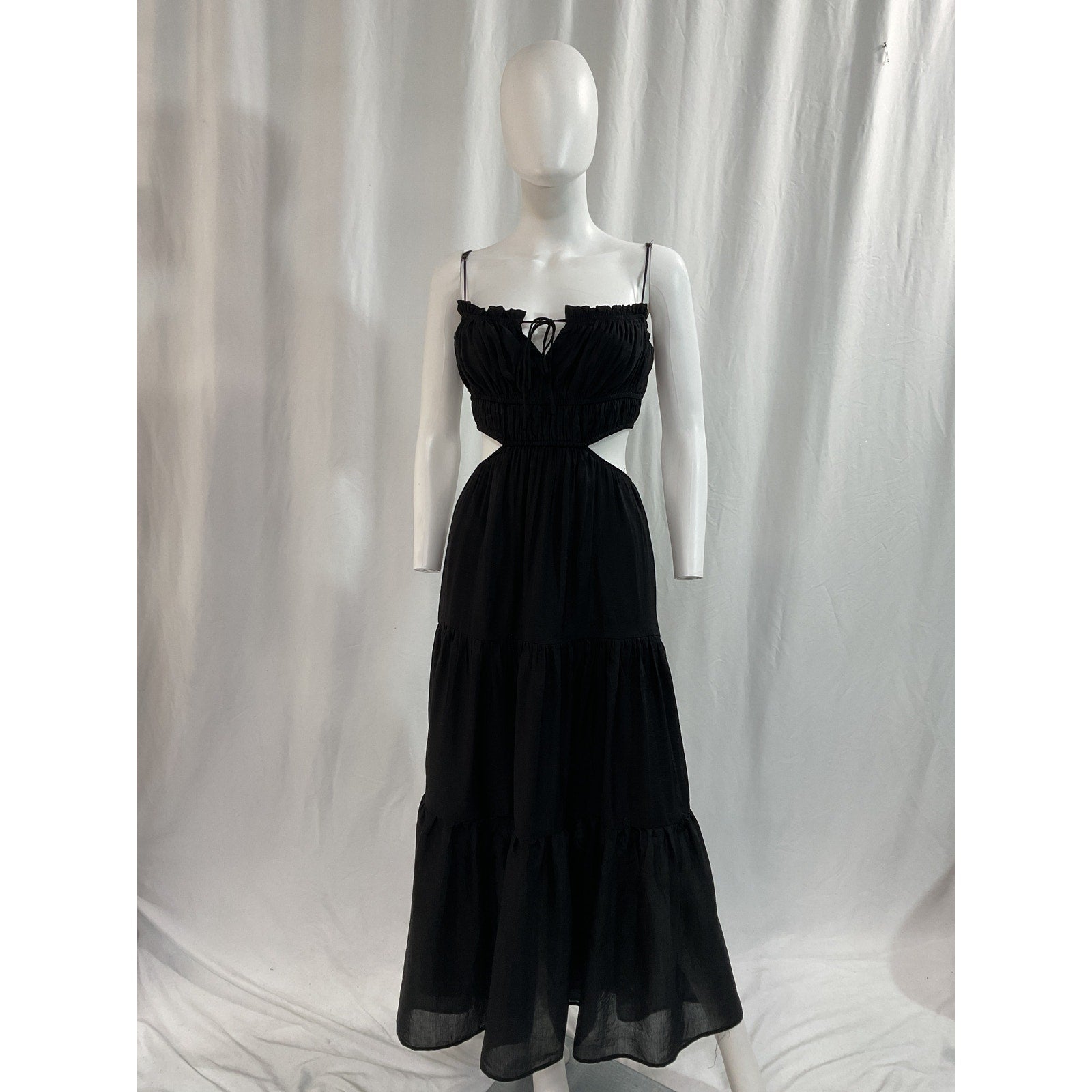 Astr The Label 'Odina' Black Back Cut Out Dress Size M