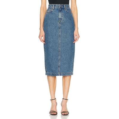 Grlfrnd Denim Blue Robin Skirt Size 28