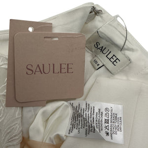 Sau Lee Embroidered White Fleur Dress Size 4