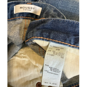Moussy Distressed Blue Swillburg Skinny Denim Jeans Size 28