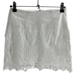 Tularosa Embroidered White August Skirt Size XXS