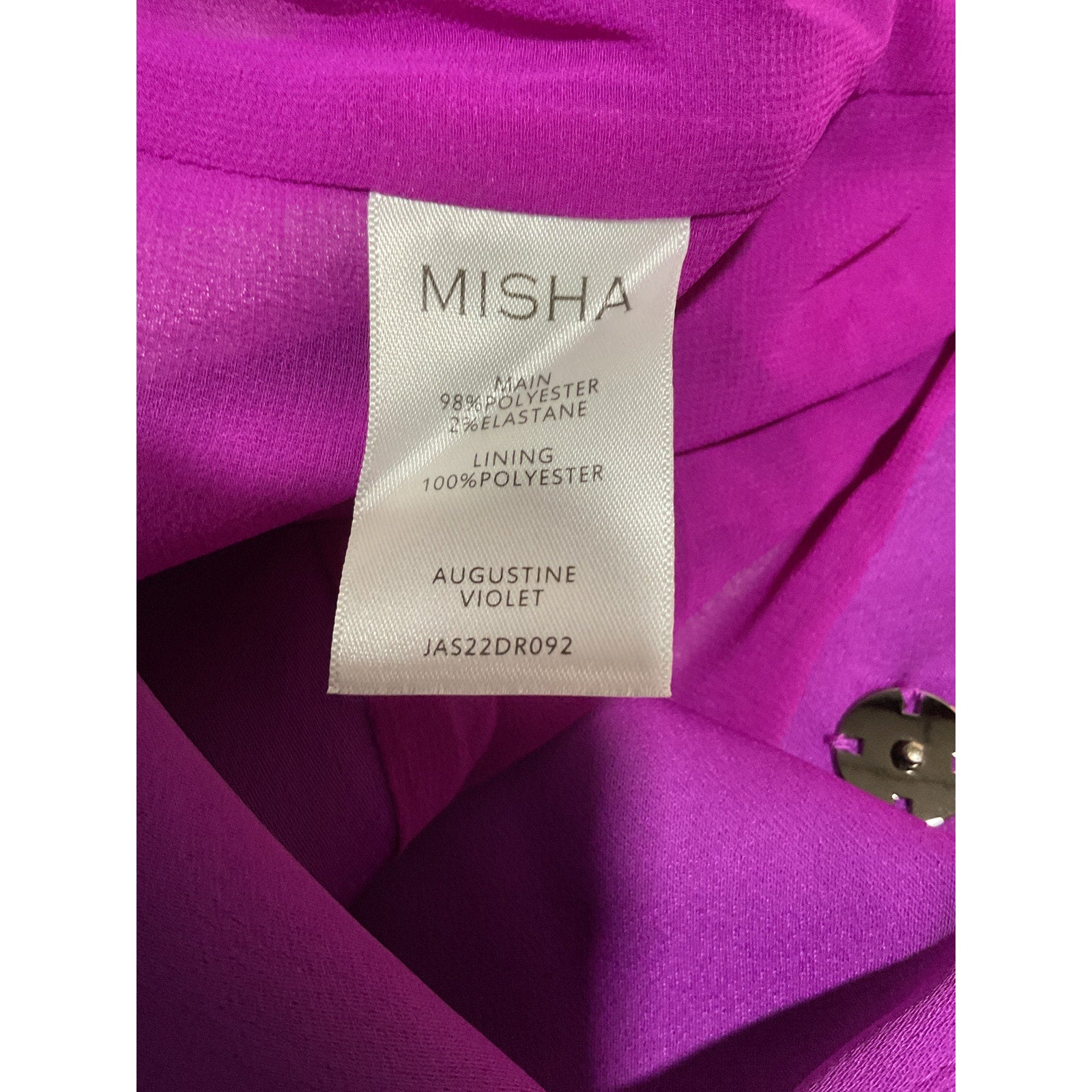 Neiman Marcus 'Misha' Purple Polyester Augustine Dress Size 4 - NWT