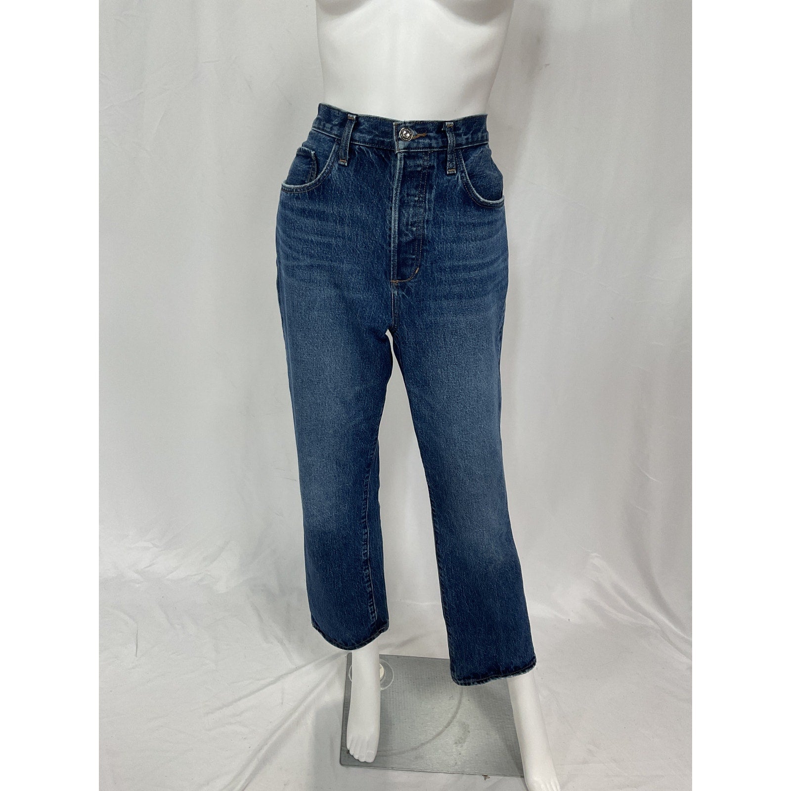 Favorite Daughter 'The Otto' Blue High Rise Boyfriend Ankle Denim Jean Size 28