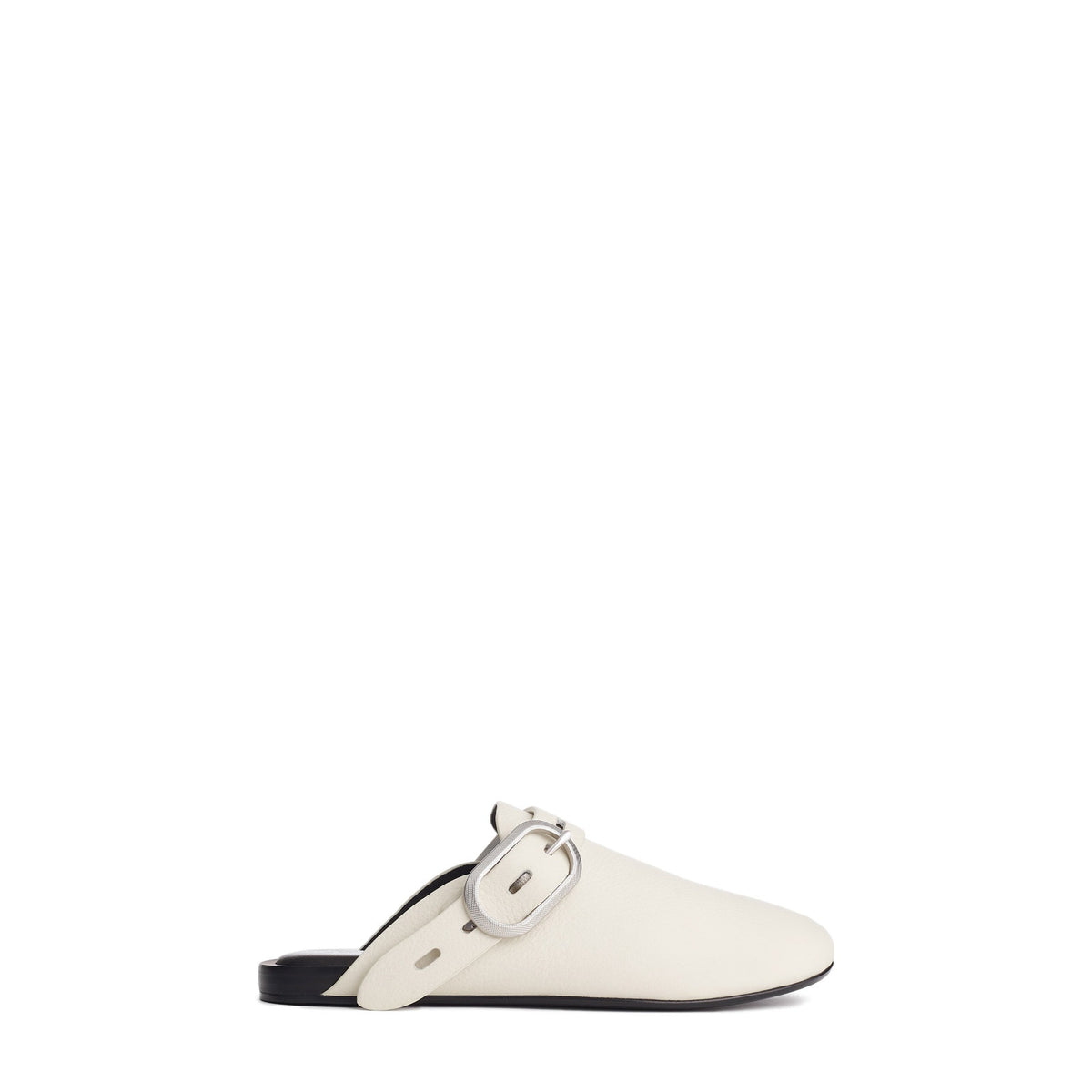Rag & Bone 'Ansley' Cream Suede Buckle Strap Mule Size 9